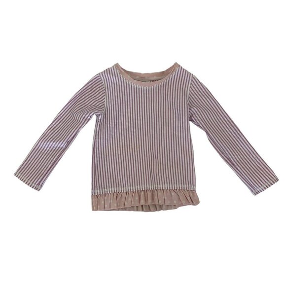 Ruffle Butts Swim Top 3T Girls Pink Long Sleeve Rash Guard UPF Beachwear - Picture 1 of 3